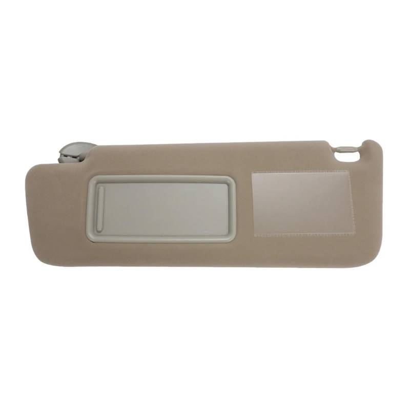 Auto Visier Sonnenschutz Sonnenblende Mit Lampenseite Fahrer Beifahrerseite Sonnenblende Extender Blendschutz Für Toyota Für Land Für Cruiser J12 Für Prado LC 120 2003–2009 Sonnenblende(Beige Left) von FRVVPL