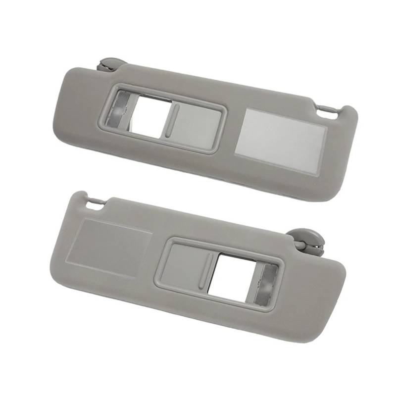 Auto Visier Sonnenschutz Sonnenblende Mit Lampenseite Fahrer Beifahrerseite Sonnenblende Extender Blendschutz Für Toyota Für Land Für Cruiser J12 Für Prado LC 120 2003–2009 Sonnenblende(Gray 1 Pair) von FRVVPL