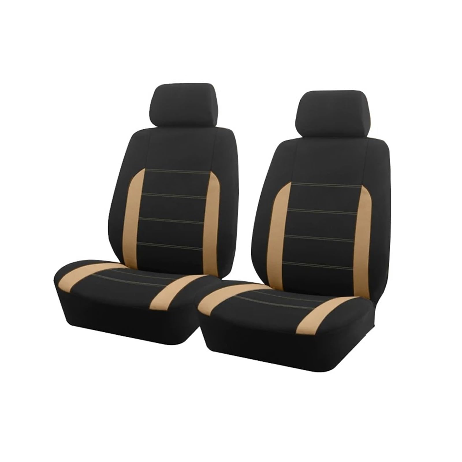 Autositzbezüge Autositzschutz Universell Stoff Autositzbezüge Für Die Meisten Autos SUV LKW Van Auto Schonbezüge(Beige 2 seat) von FRVVPL