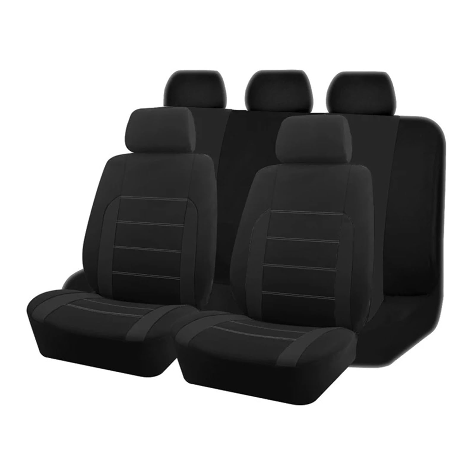 Autositzbezüge Autositzschutz Universell Stoff Autositzbezüge Für Die Meisten Autos SUV LKW Van Auto Schonbezüge(Black 5 seat) von FRVVPL