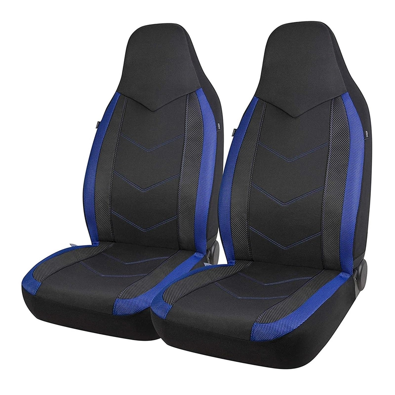 Autositzbezüge Hohe Rückenlehne Air Mesh-Gewebe Autositzbezüge Sportliches Design Airbag-kompatibel Für Die Meisten Autos SUV LKW Van Sitzkissen Auto Schonbezüge(Black Blue) von FRVVPL