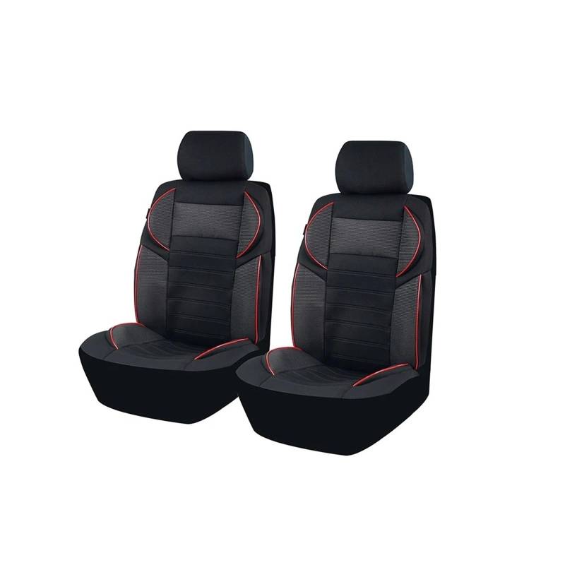 Autositzbezüge Universal 4mm Autositzbezüge Schwamm-Stil Für Die Meisten Autos SUV LKW Sitzbezüge Im Sportdesign Autositzschutz Auto Schonbezüge(Red 2 Seat) von FRVVPL