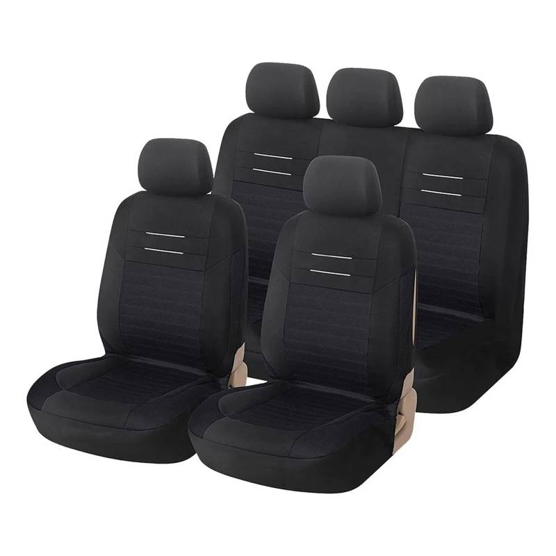 FRVVPL Autositzbezüge Autositzbezüge Universalgröße Atmungsaktiv Air Mesh-Gewebe Sitzbezüge Für Auto SUV LKW Vans Auto Schonbezüge(5 seat Set) von FRVVPL