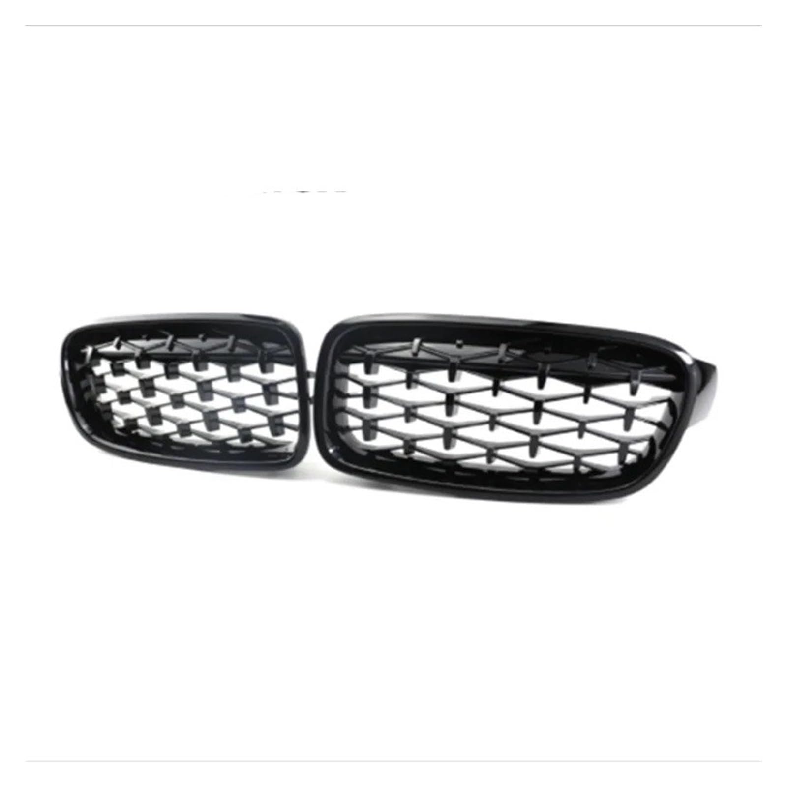 Front Kühlergrille Frontgrills Diamond Gypsophila Silver Nierengrill Für 3er Für F30 2012 2013 2014 2015 2016 2017 2018 2019 Ersatz-Racing-Frontstoßstange Grill Kühlergrill Vorne(All Black) von FRVVPL