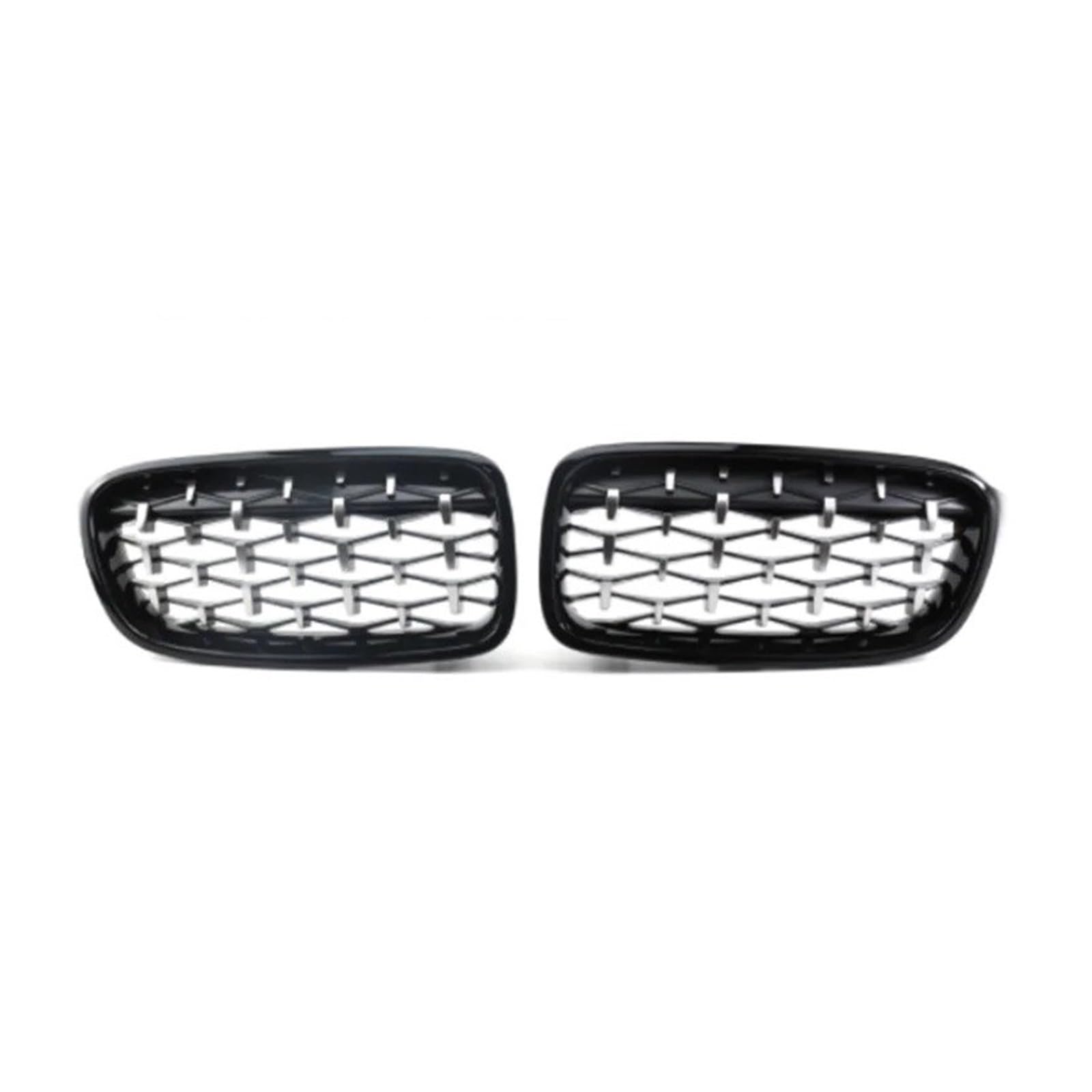 Front Kühlergrille Frontgrills Diamond Gypsophila Silver Nierengrill Für 3er Für F30 2012 2013 2014 2015 2016 2017 2018 2019 Ersatz-Racing-Frontstoßstange Grill Kühlergrill Vorne(Half Silver) von FRVVPL