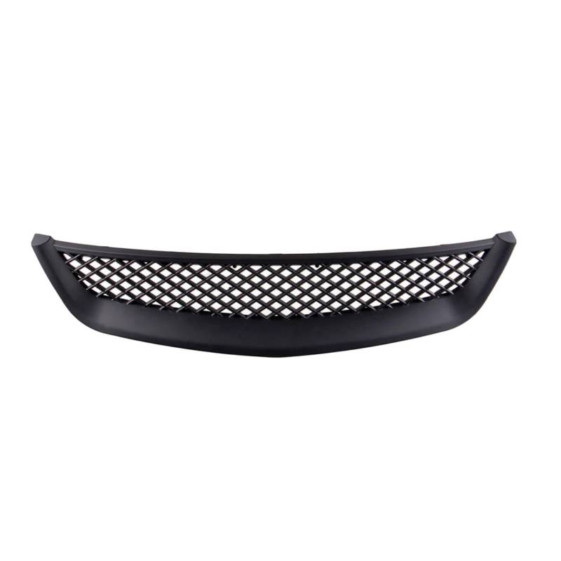 Front Kühlergrille Glänzend Schwarz Front Motorhaube Mesh Grille Stoßstange Racing Grill Für Civic Für JDM Typ Für R 2001 2002 2003 2DR/4DR Grill Kühlergrill Vorne von FRVVPL