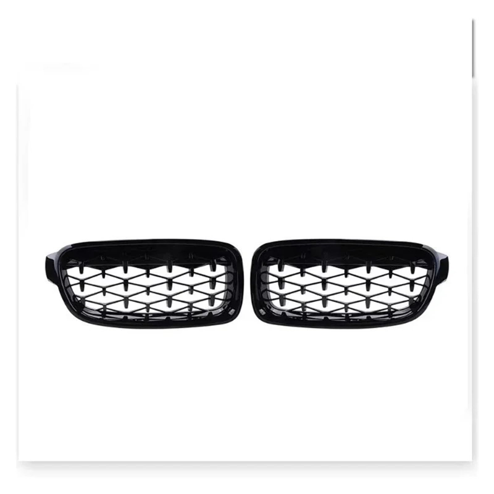 Front Kühlergrille Glanz Schwarz Auto Vorne Sport Grill Nieren Gitter Grill Für 3-Serie Für F30 Für F31 Für F35 Für 320i Für 320d Für 325i 2013 2014 2015 2016-2019 Grill Kühlergrill Vorne(Gloss Black von FRVVPL