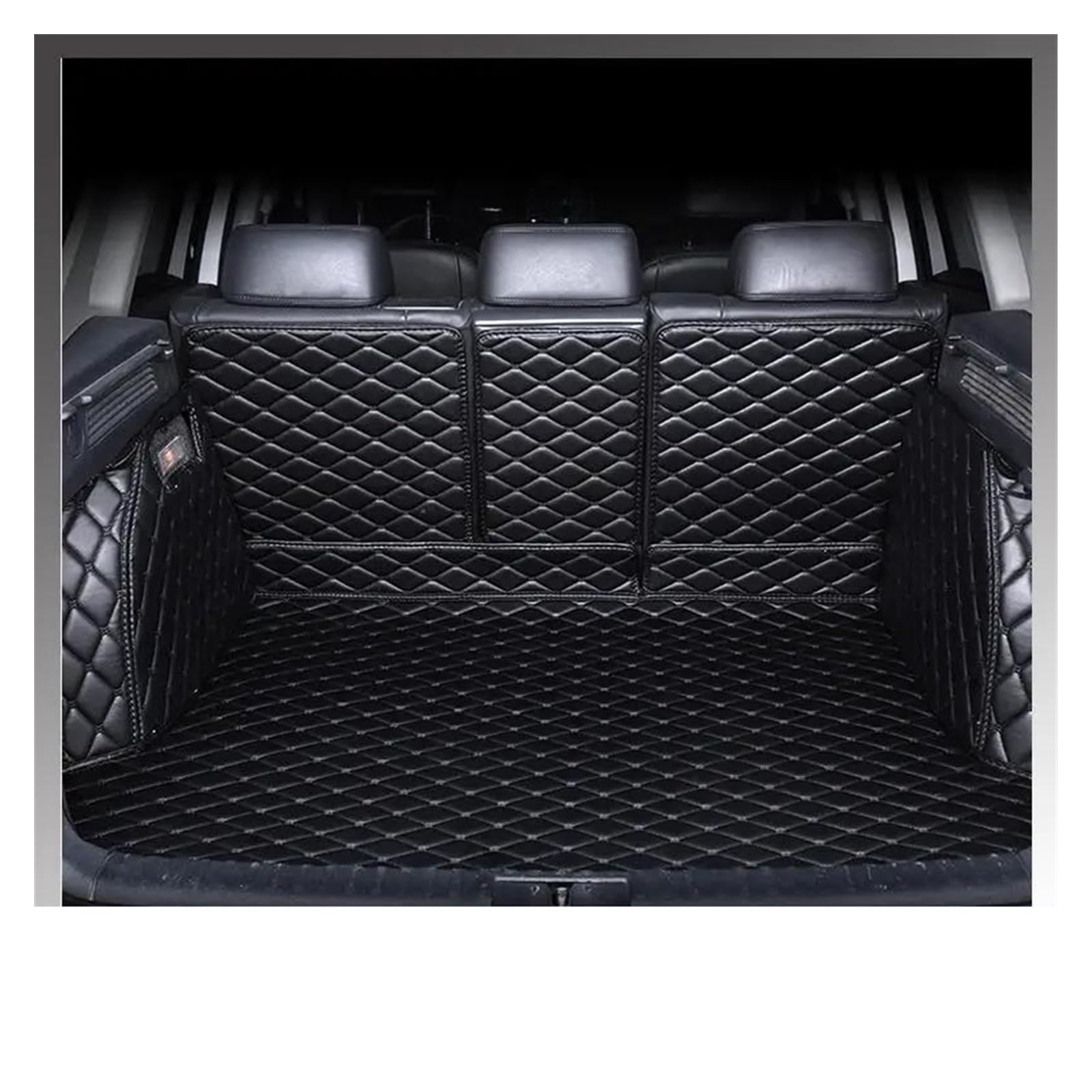 Kofferraummatte Für Dodge Für Journey 2009 2010 2011 2012 2013 2014 2015 Kofferraummatte Cargo-Liner Teppich Innenausstattung Abdeckung Kofferraum Schutzmatte(Schwarz) von FRVVPL