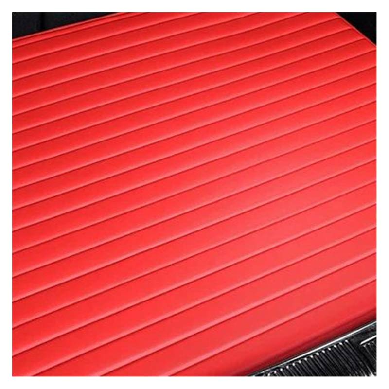 Kofferraummatte Für Für X6 G06 2020 2021 2022 Streifen Custom Style Auto Kofferraummatten Autozubehör Innendetails Teppich Kofferraum Schutzmatte(Rot) von FRVVPL