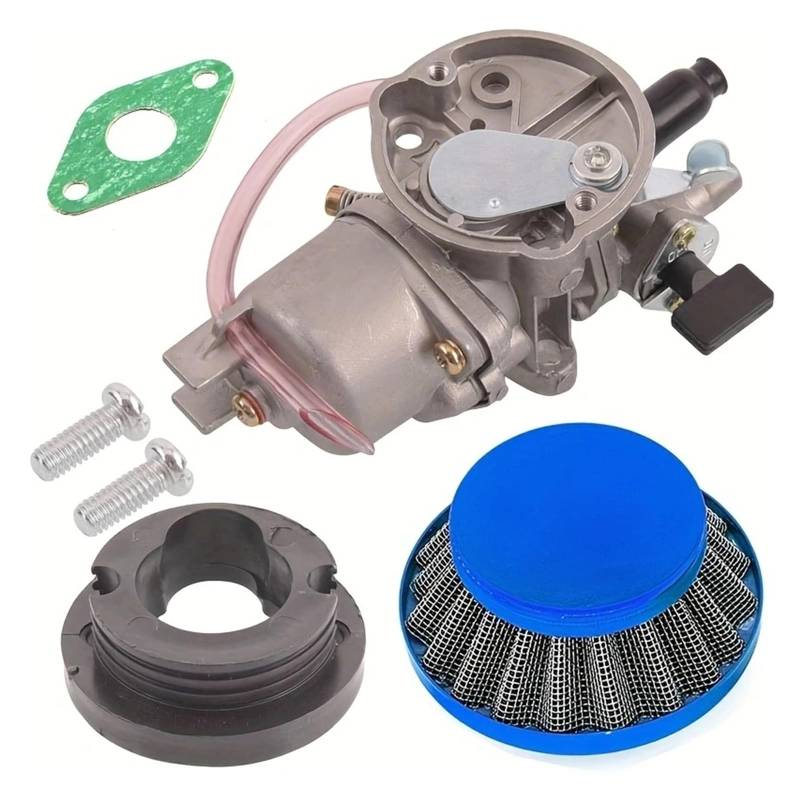 Motorrad Vergaser Carb 2-Takt Für 43ccm 47ccm 49ccm Vergaser Mit Pod-Luftfilter Ansaugkrümmer Luftgekühlt Für Mini-ATV Quad Dirt Pocket Bike(Blau) von FRVVPL