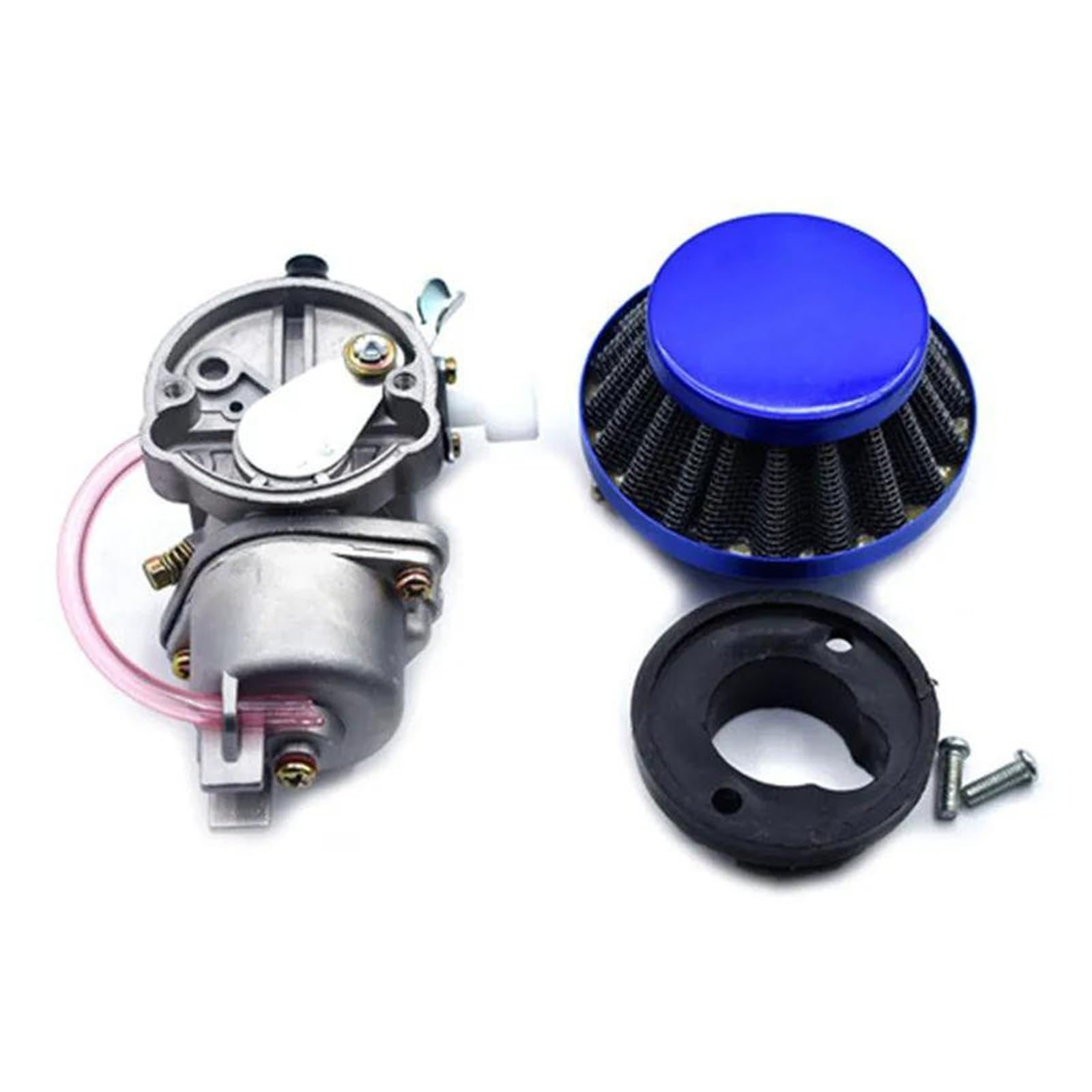 Motorrad Vergaser Carb Für 47cc 49cc Vergaser mit 44mm Luftfilter Mini Motor Dirt Pit Pocket Bike ATV Quad Go Kart(Blau) von FRVVPL