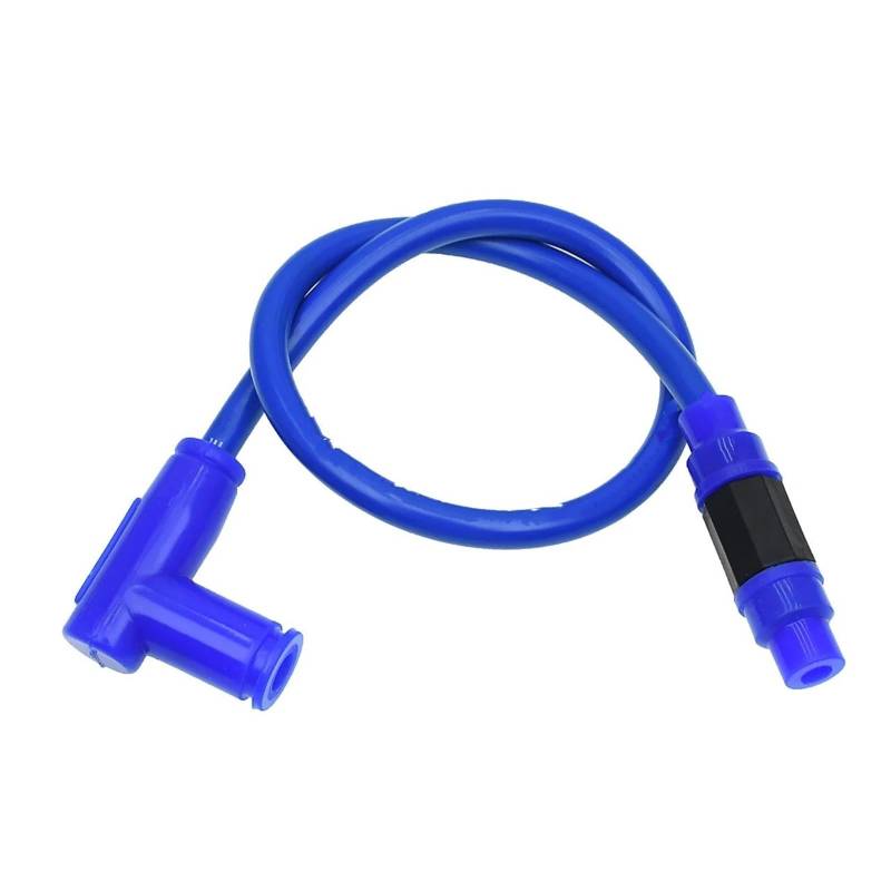 Motorradzündgerät Universal Motorrad Zündspule Zündkerze Iridium Power Kabel Go Kart ATV Dirt Bike Zündgerät Zündkerze(Blau) von FRVVPL