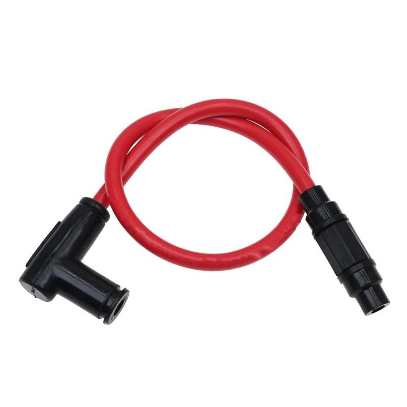 Motorradzündgerät Universal Motorrad Zündspule Zündkerze Iridium Power Kabel Go Kart ATV Dirt Bike Zündgerät Zündkerze(Rot) von FRVVPL