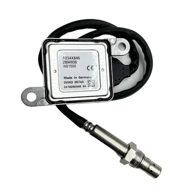 Nox Sensor Für Cummins Für ISB 6.7L Für ISX 11.9/15L Outlet NOx Sensor 2894939 5WK96674A 2894939RX Stickstoff Sauerstoff Für NGK Sonde 904-6004 BTS041778 Stickoxidsensor von FRVVPL