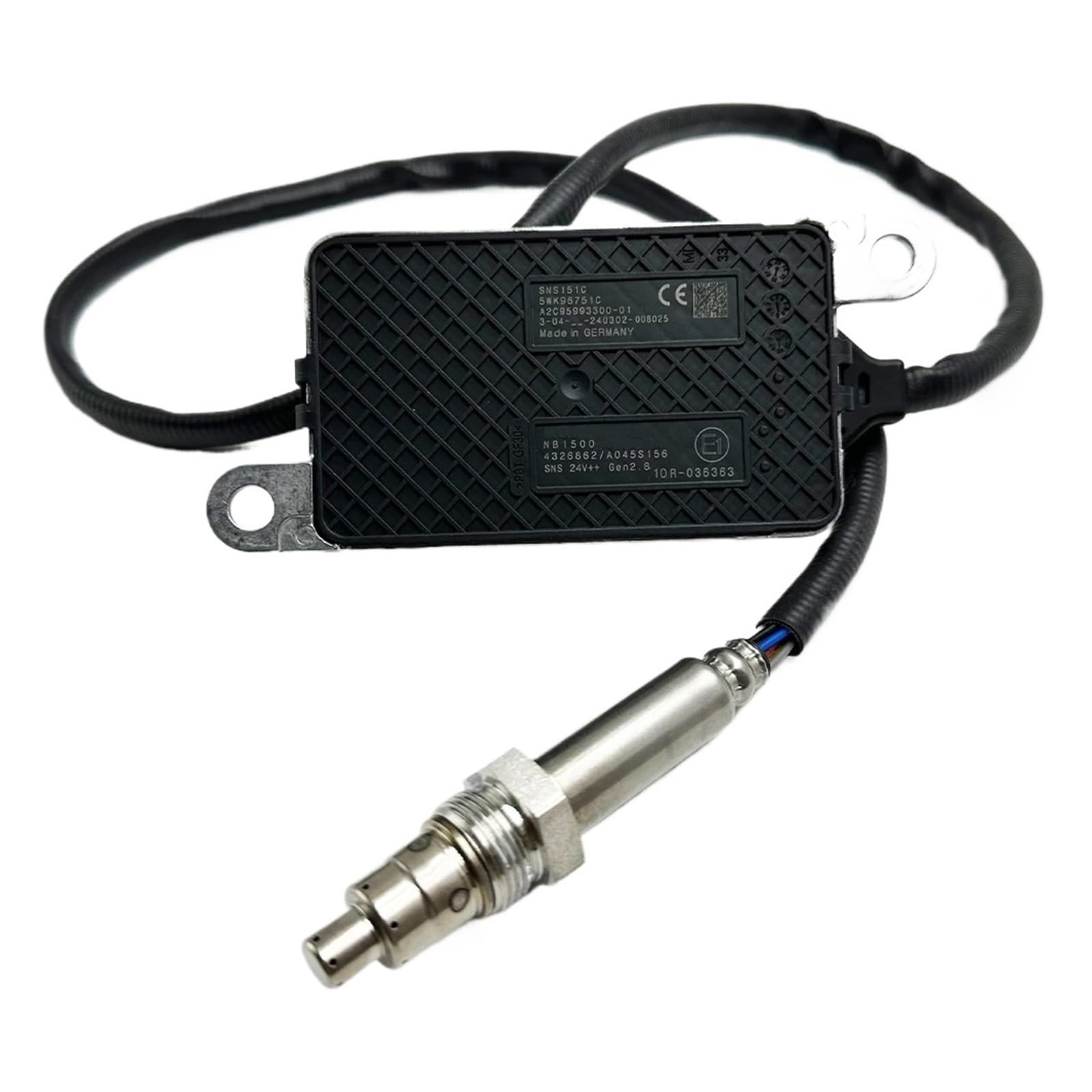 Nox Sensor Für Cummins Motor 24V NOX Sensor 4326862 5WK96751C 4326862RX 2872945 Für NGK Sonde Stickstoff Sauerstoff Sensor Stickoxidsensor von FRVVPL