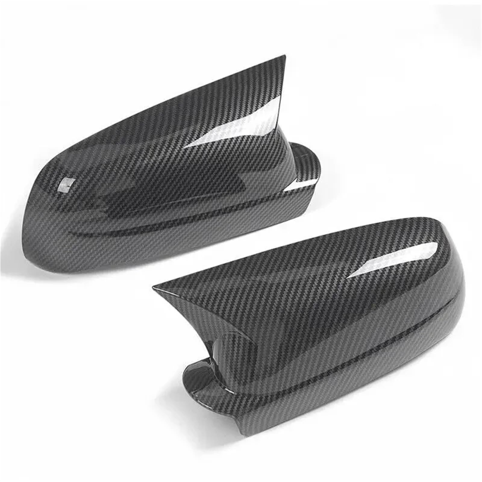 Tür Spiegelkappen Für VW Für Golf 4 MK4 1998-2002 Für Passat B5 Für Jetta Auto Rückspiegel Abdeckung Aufkleber Flügel Kappe Außentür Fall Trim Carbon Auto Auto Rückspiegelkappen(Carbon) von FRVVPL