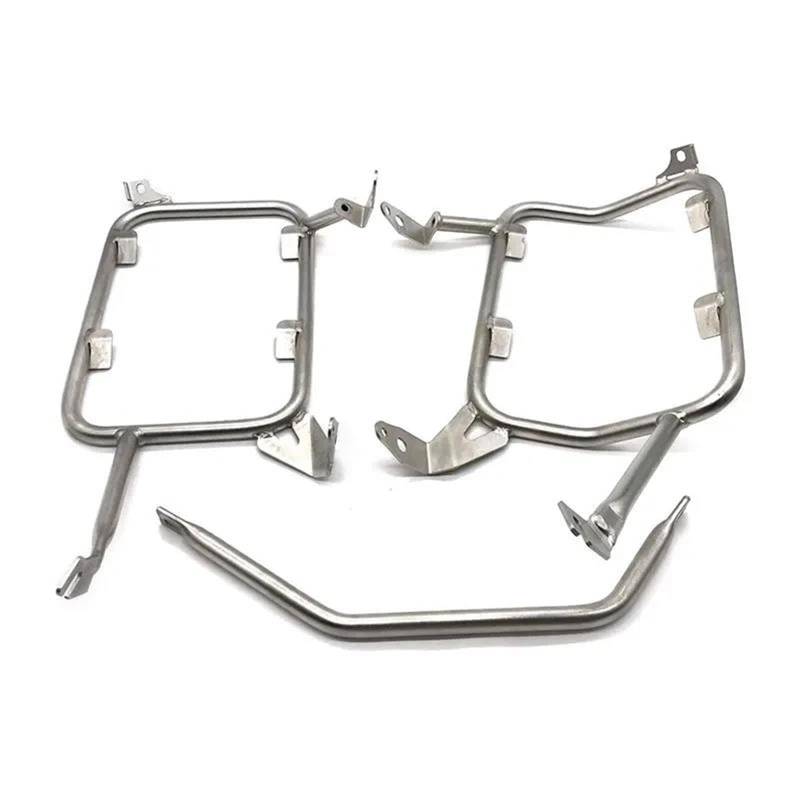 Armlehne Hinten Für BMW F850GS F750GS LC Abenteuer F750 F580 F 750 850 GS Packtaschen Rack Edelstahl Top Case Racks Hinten Gepäck Rack(Silver,Pannier Rack) von FSOZDBBPL