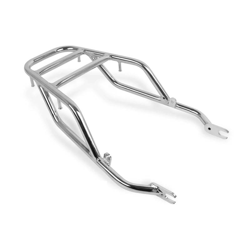 Armlehne Hinten Für Kawasaki W800 W650 W400 Motorrad Hinten Gepäckträger Sissy Bar Regal Und Rückenlehne Touring Schwanz Schiene Fracht Träger Halten Schwarz(Silver) von FSOZDBBPL