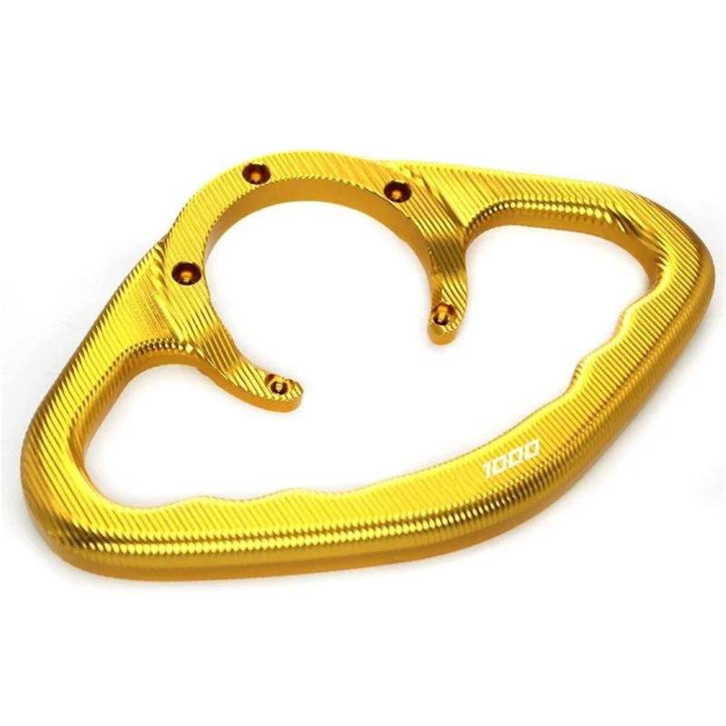 Armlehne Hinten Für Kawasaki Z1000 Z1000R Motorrad Zubehör CNC Passagier Handgriffe Hand Grip Tank Haltegriff Griffe Armlehne(Gold) von FSOZDBBPL