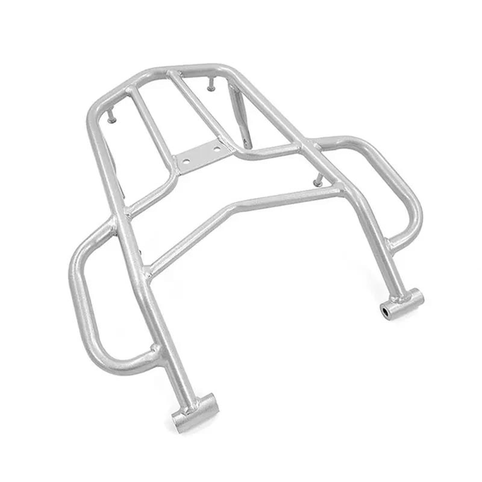 Armlehne Hinten Gepäckträger Fit Für CRF300L CRF 300 RALLY Motorrad Hinten Schwanz Rack Koffer Träger Bord Griff Grip Unterstützung Regal(Silver) von FSOZDBBPL