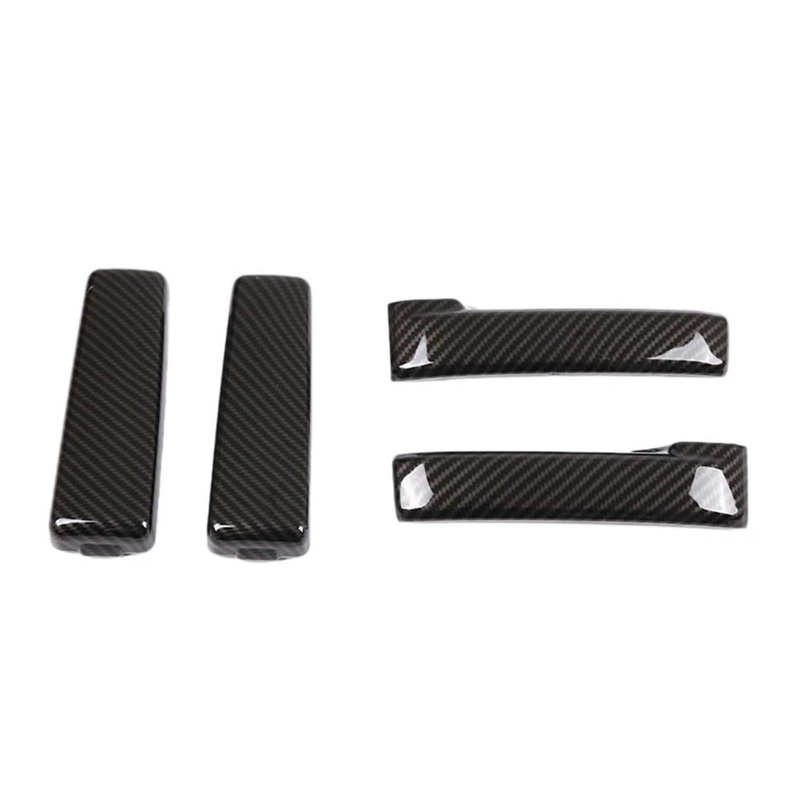 Auto Innenraum Aufkleber 4PCS Auto Innen Türgriff Abdeckung Trim Tür Aufkleber Für Toyota Cruiser FJ 2007-2021 Carbon Faser(Black) von FSOZDBBPL