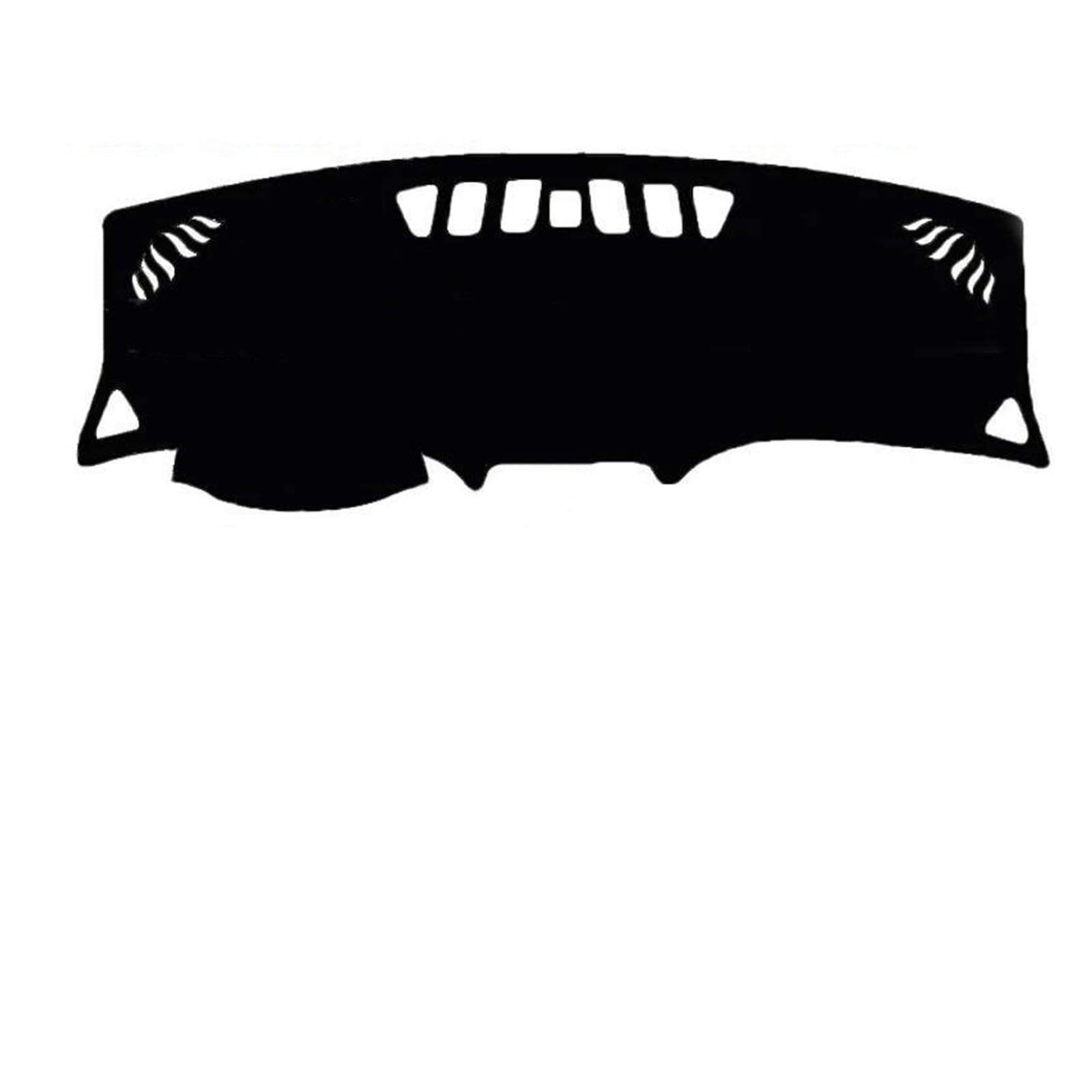 Auto Innenraum-Zubehör Wildleder Dashboard Cover Protector Sonnenschutz Pad Matte Teppich Zubehör LHD RHD Für Chevrolet Equinox 2017-2022(Black Red,Without HUD) von FSOZDBBPL