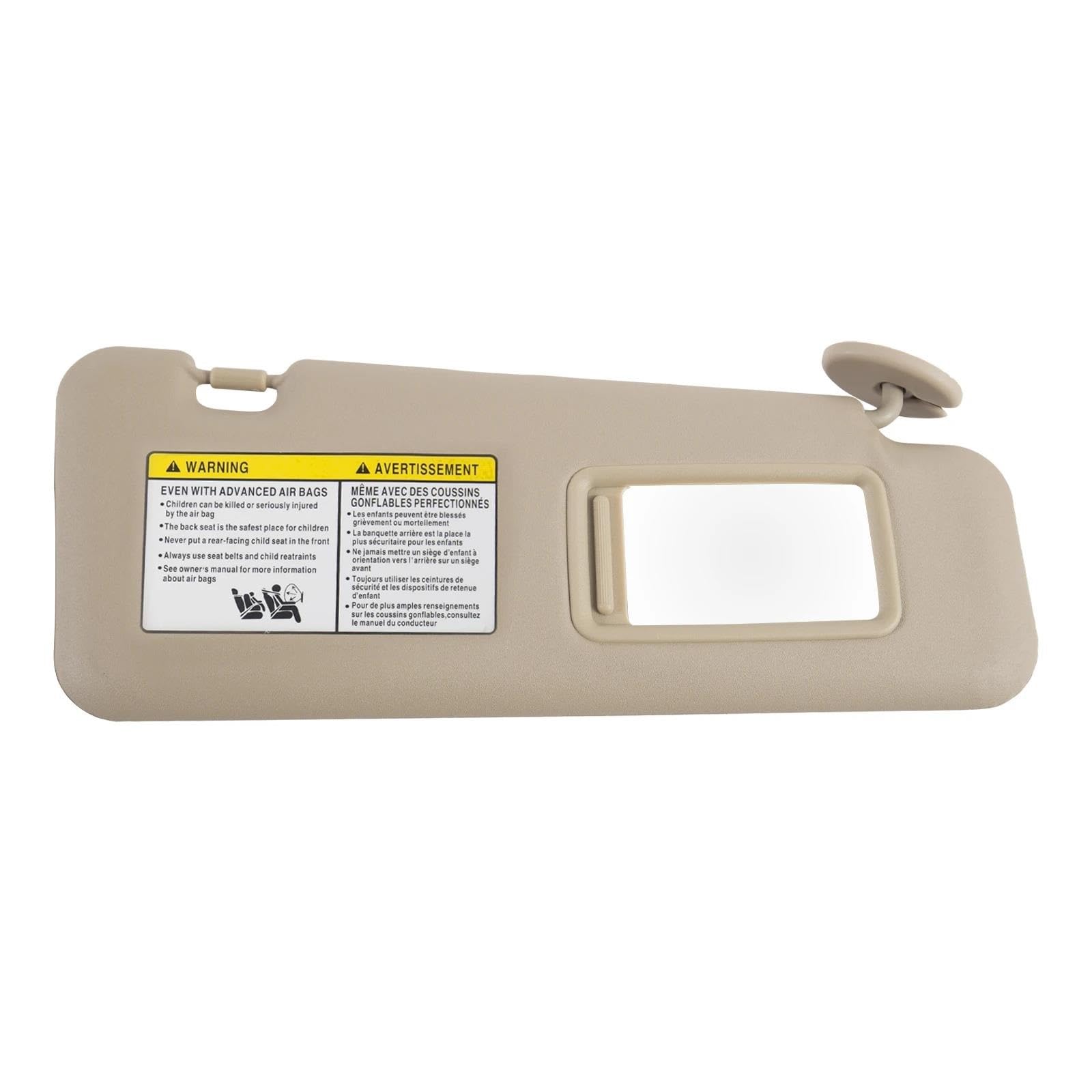 Auto Sonnenblende Auto-Sonnenblende Für Toyota Highlander 2008–2013 Mit Kosmetikspiegel-Abdeckplatte Für Blockieren Von Sonnenlicht 74320-48500-B0(Beige,Right) von FSOZDBBPL