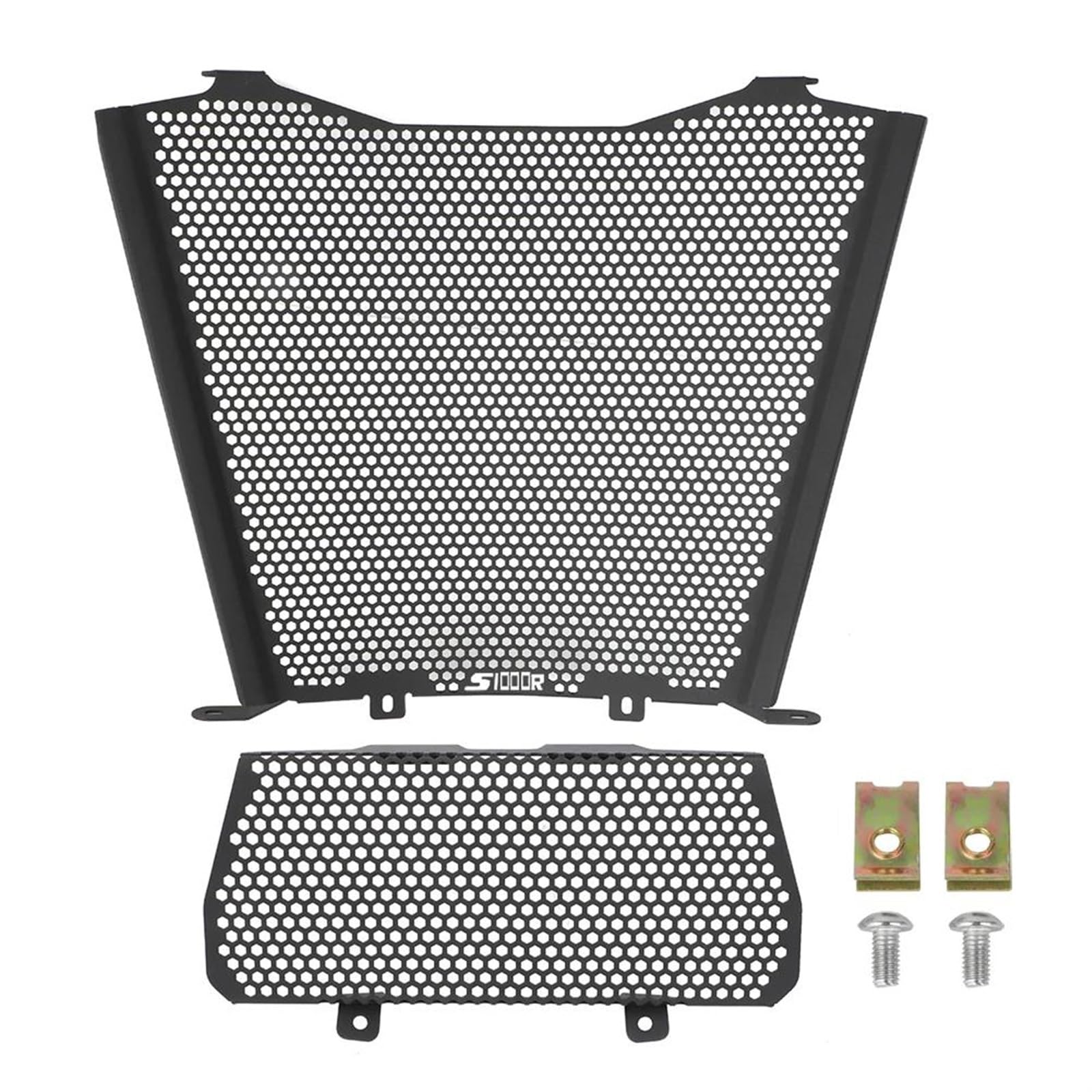 Kühlergrill schutz Motorrad Aluminium Kühlergrill Wache Abdeckung Ölkühler Schutz Set Für BMW S1000 R S1000R 2021 2022 2023 2024(NO Middle hole) von FSOZDBBPL