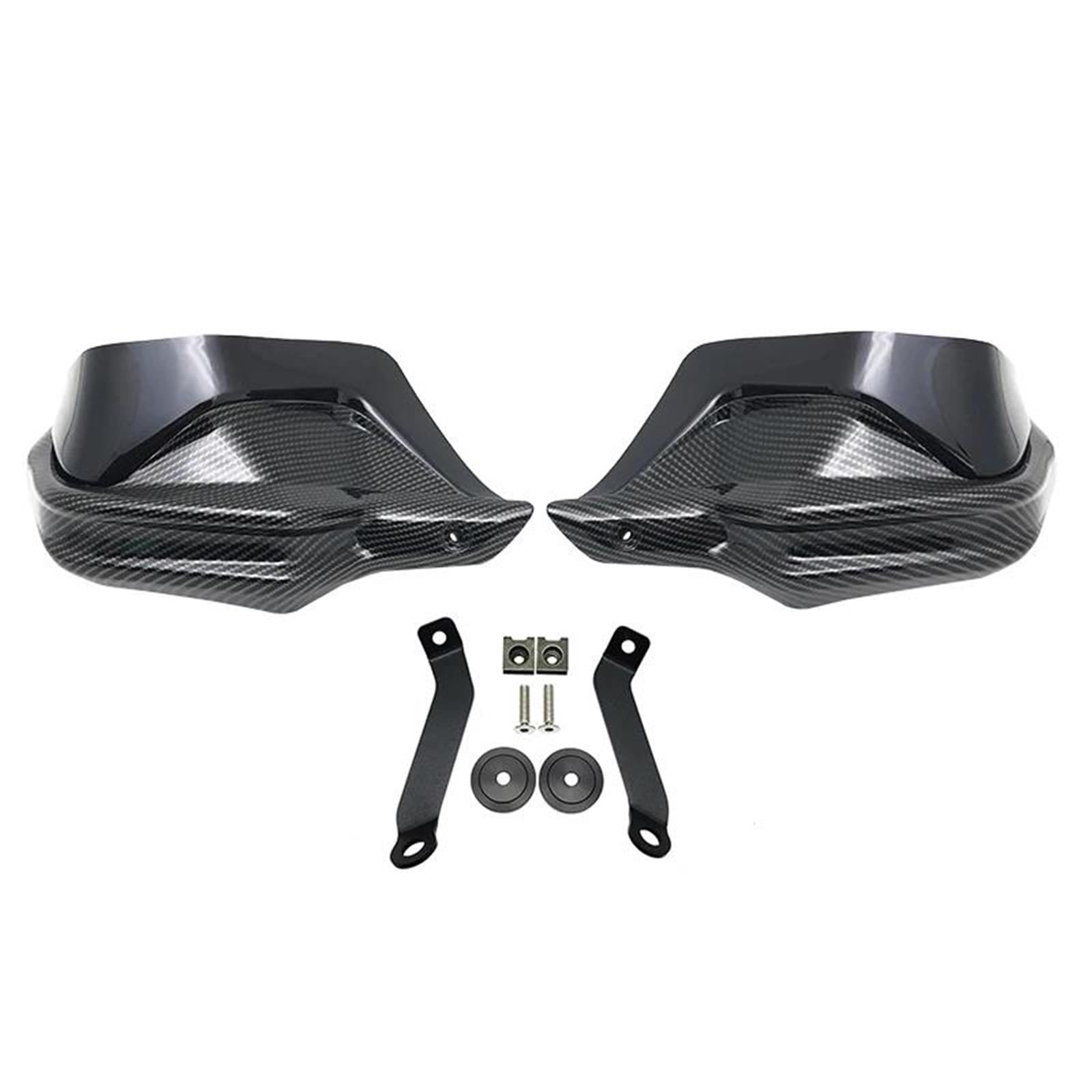 Motorrad Griffschutz Für NX500 NX400 NX 500 400 2023 2024 Dedizierter Handschutz Motorrad Handprotektoren Lenkerschutz Windschutzscheibe(Carbon Black Set) von FSOZDBBPL