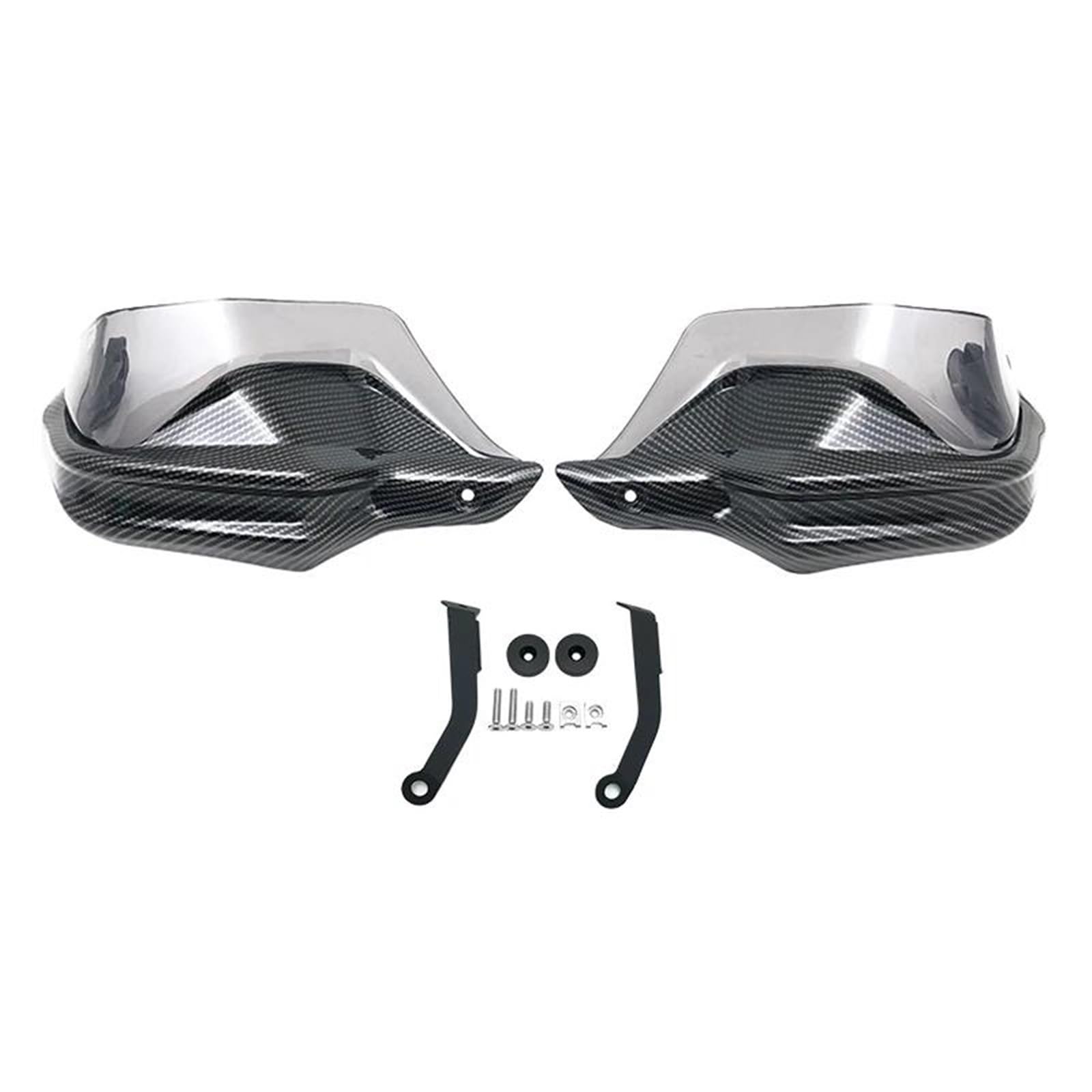 Motorrad Griffschutz Für Yama-ha Tenere 700 XTZ700/Rally T7 Für Tenere700 2019-2023 Motorrad Handprotektoren Schild Wachen Windschutzscheibe Hand Wind Schutz(Carbon Grey Set) von FSOZDBBPL