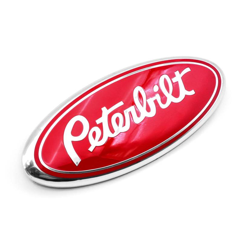 1 x 22,9 cm Peterbilt Wort Fit für Auto Pick-up Truck Frontgrill Grill Haube Custom Emblem Badge 4L34-15402A-CA von FTC