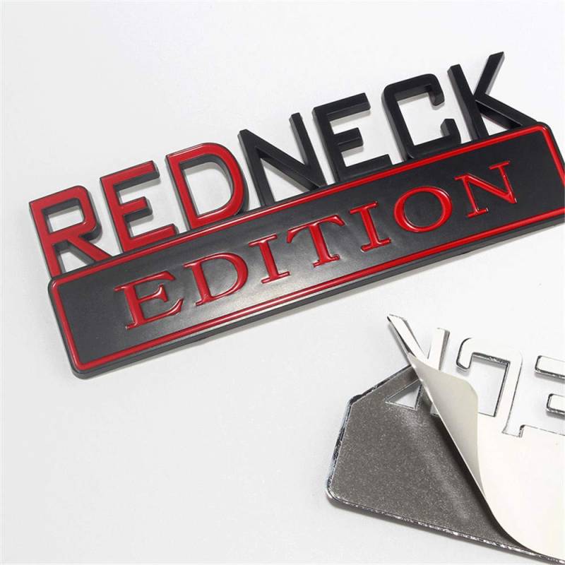 Forten Kingdom Redneck Edition für Auto, LKW, 3D-Buchstaben-Emblem, Aufkleber, 17,8 x 6,3 cm, Schwarz von FT&C