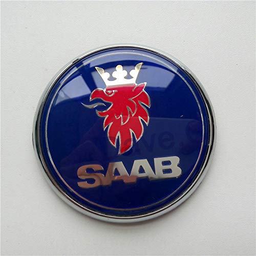 FTC 1 Stück 68mm Blau für Saab 9-5 95 Kombi Custom Heckkoffer Emblem Logo Heckklappenabzeichen 5289921 von FTC