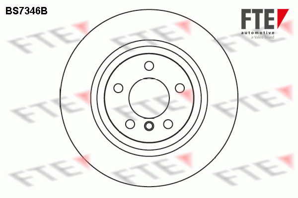 Bremsscheibe Hinterachse FTE BS7346B von FTE