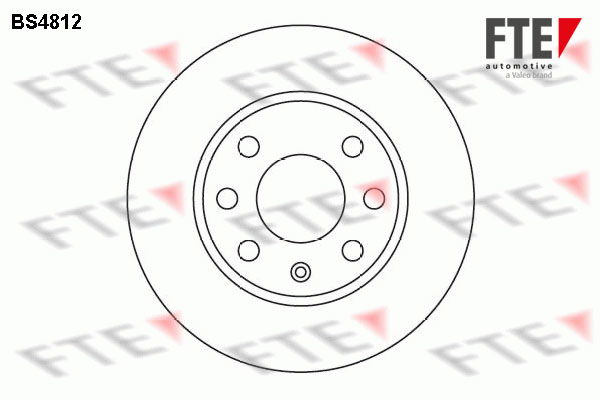 Bremsscheibe Vorderachse FTE BS4812 von FTE