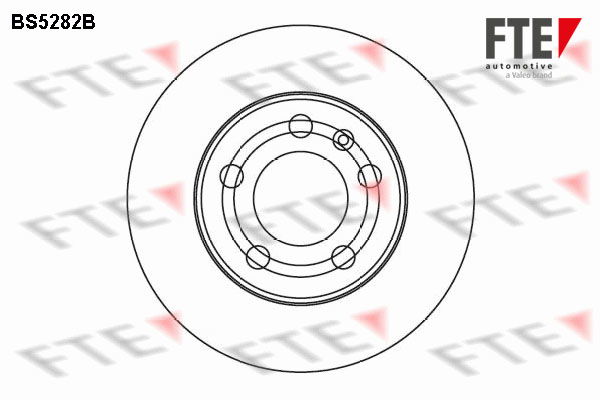 Bremsscheibe Vorderachse FTE BS5282B von FTE