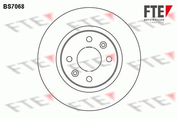 Bremsscheibe Vorderachse FTE BS7068 von FTE