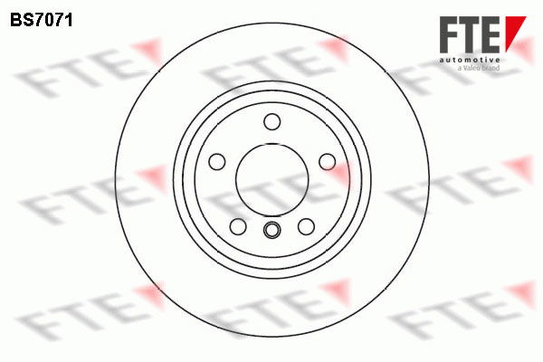 Bremsscheibe Vorderachse FTE BS7071 von FTE