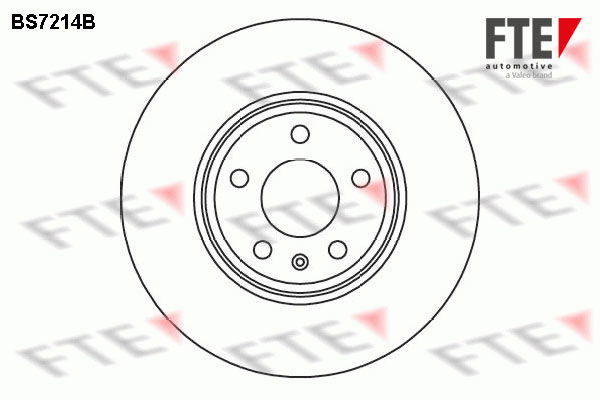 Bremsscheibe Vorderachse FTE BS7214B von FTE