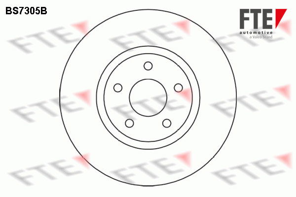 Bremsscheibe Vorderachse FTE BS7305B von FTE