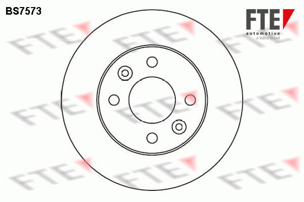 Bremsscheibe Vorderachse FTE BS7573 von FTE