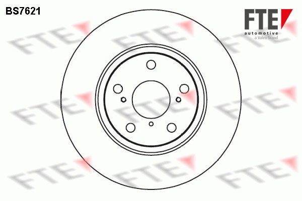 Bremsscheibe Vorderachse FTE BS7621 von FTE