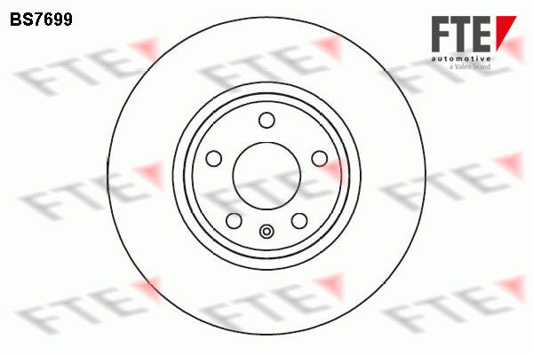 Bremsscheibe Vorderachse FTE BS7699 von FTE