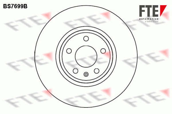 Bremsscheibe Vorderachse FTE BS7699B von FTE