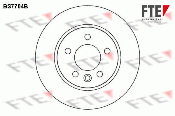 Bremsscheibe Vorderachse FTE BS7704B von FTE