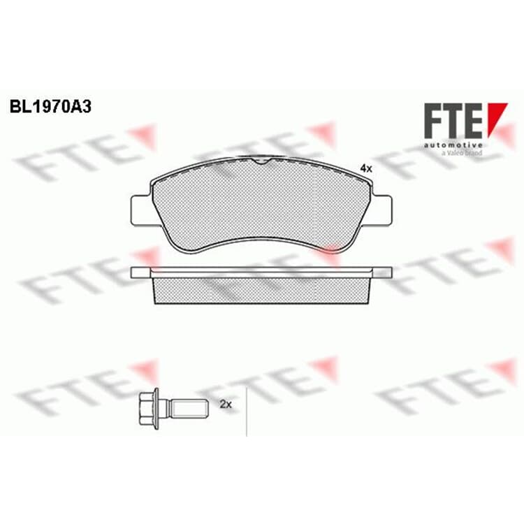 FTE Bremsbel?ge vorne Citroen DS Peugeot von FTE