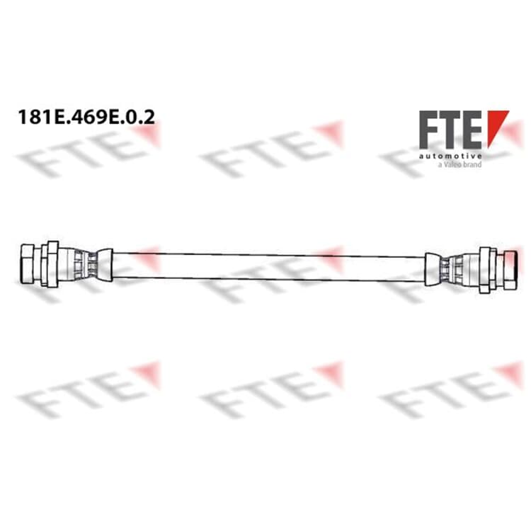 FTE Bremsschlauch hinten rechts Mercedes Citan Renault Kangoo von FTE