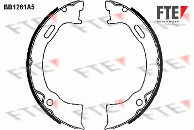 Fte Bremsbackensatz, Feststellbremse [Hersteller-Nr. 9100054] für Ford Usa, Jeep von FTE