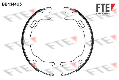 Fte Bremsbackensatz, Feststellbremse [Hersteller-Nr. 9100097] für Jeep von FTE