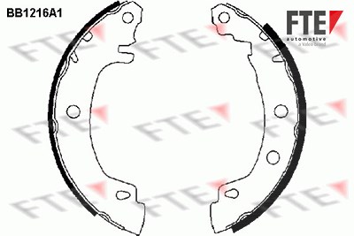 Fte Bremsbackensatz [Hersteller-Nr. 9100043] für Renault von FTE